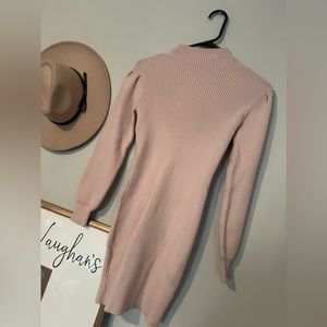 Pink Sweater Dress, small hole